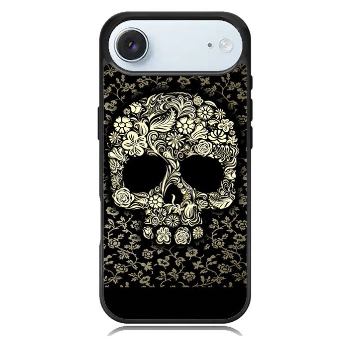 Dead sugar skull flower pattern iPhone 17 Air Case BC3010