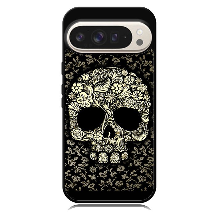 Dead sugar skull flower pattern Google Pixel 10 Pro XL Case BC3010