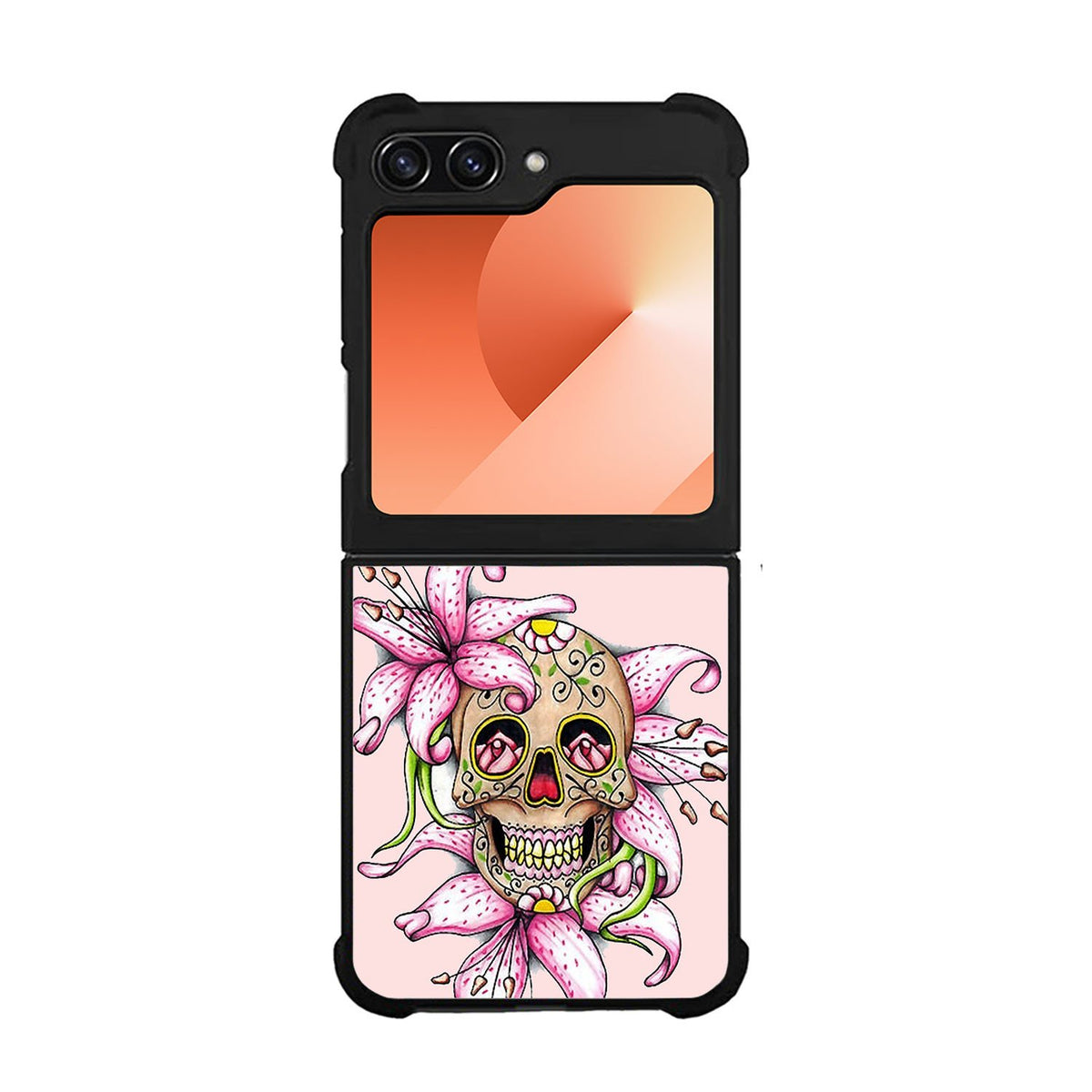 Sugar Skull Crow Honey bird Flower Case Samsung Galaxy Z Flip 6 5G BC2994