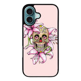 Sugar Skull Crow Honey bird Flower Case iPhone 16 Plus BC2994