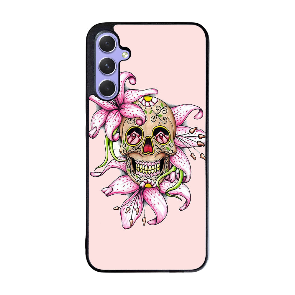 Sugar Skull Crow Honey bird Flower Case Samsung Galaxy A35 5G BC2994