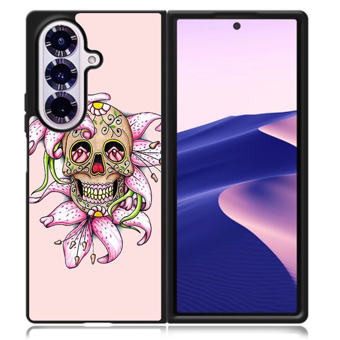 Sugar Skull Crow Honey bird Flower Samsung Galaxy Z Fold 7 5G Case BC2994