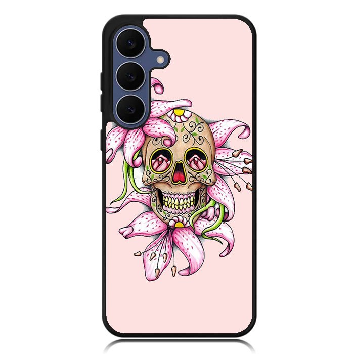 Sugar Skull Crow Honey bird Flower Samsung Galaxy S25 FE Case BC2994