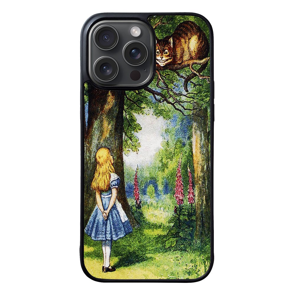 Alice in Wonderland and cat Case iPhone 15 Pro Max BC3046
