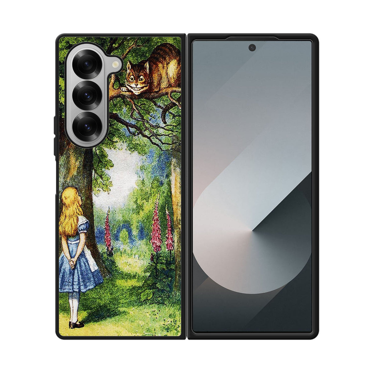 Alice in Wonderland and cat Case Samsung Galaxy Z Fold 6 5G BC3046
