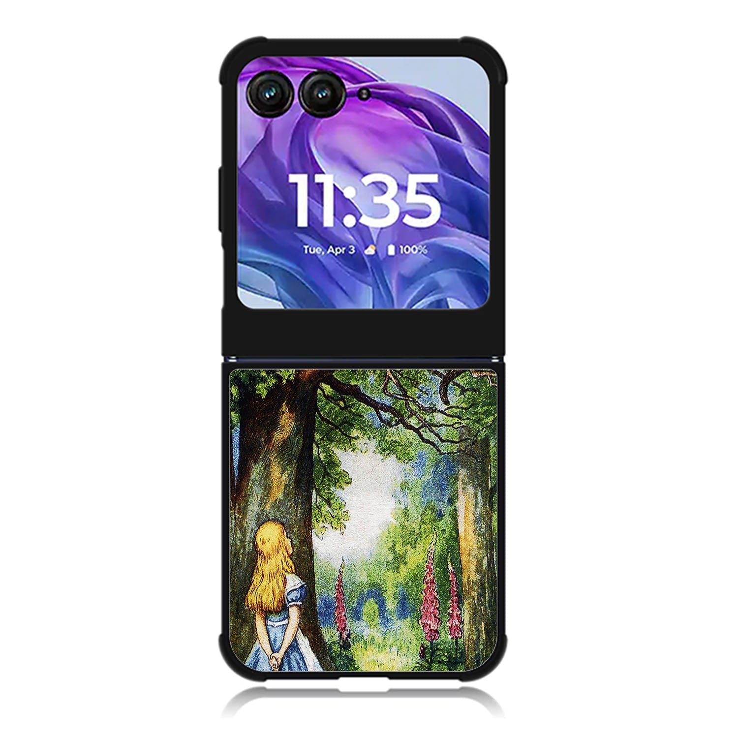 Alice in Wonderland and cat Motorola Moto Razr 2024 , Moto Razr 50 Case FE3046