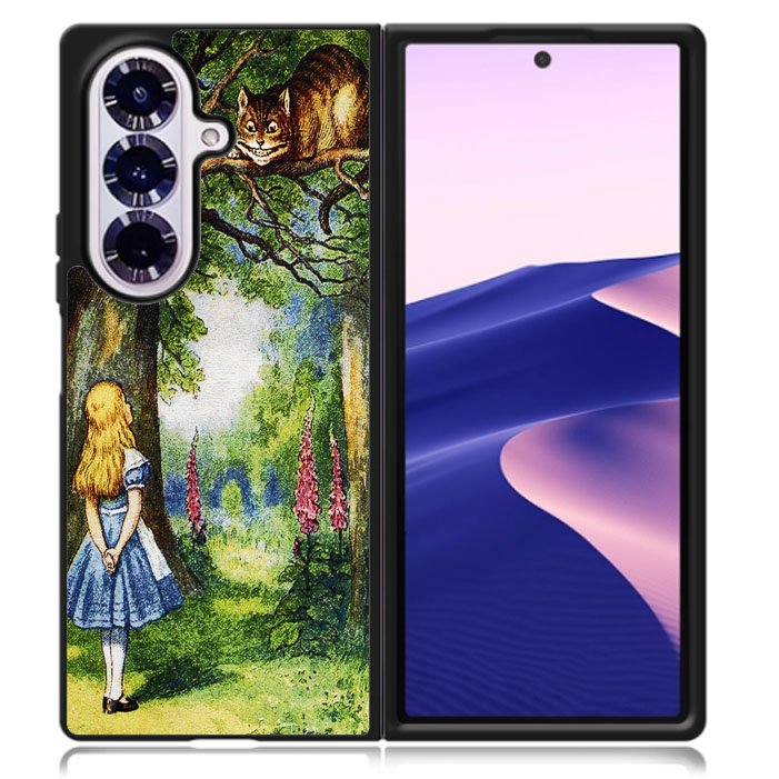 Alice in Wonderland and cat Samsung Galaxy Z Fold 7 5G Case BC3046
