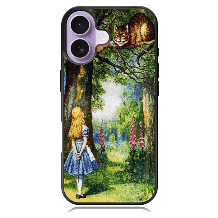 Alice in Wonderland and cat iPhone 17 Case BC3046