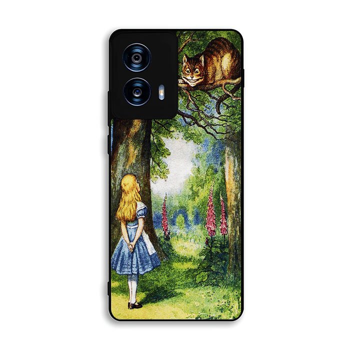 Alice in Wonderland and cat Motorola Moto G Power 5G 2024 Case BC3046