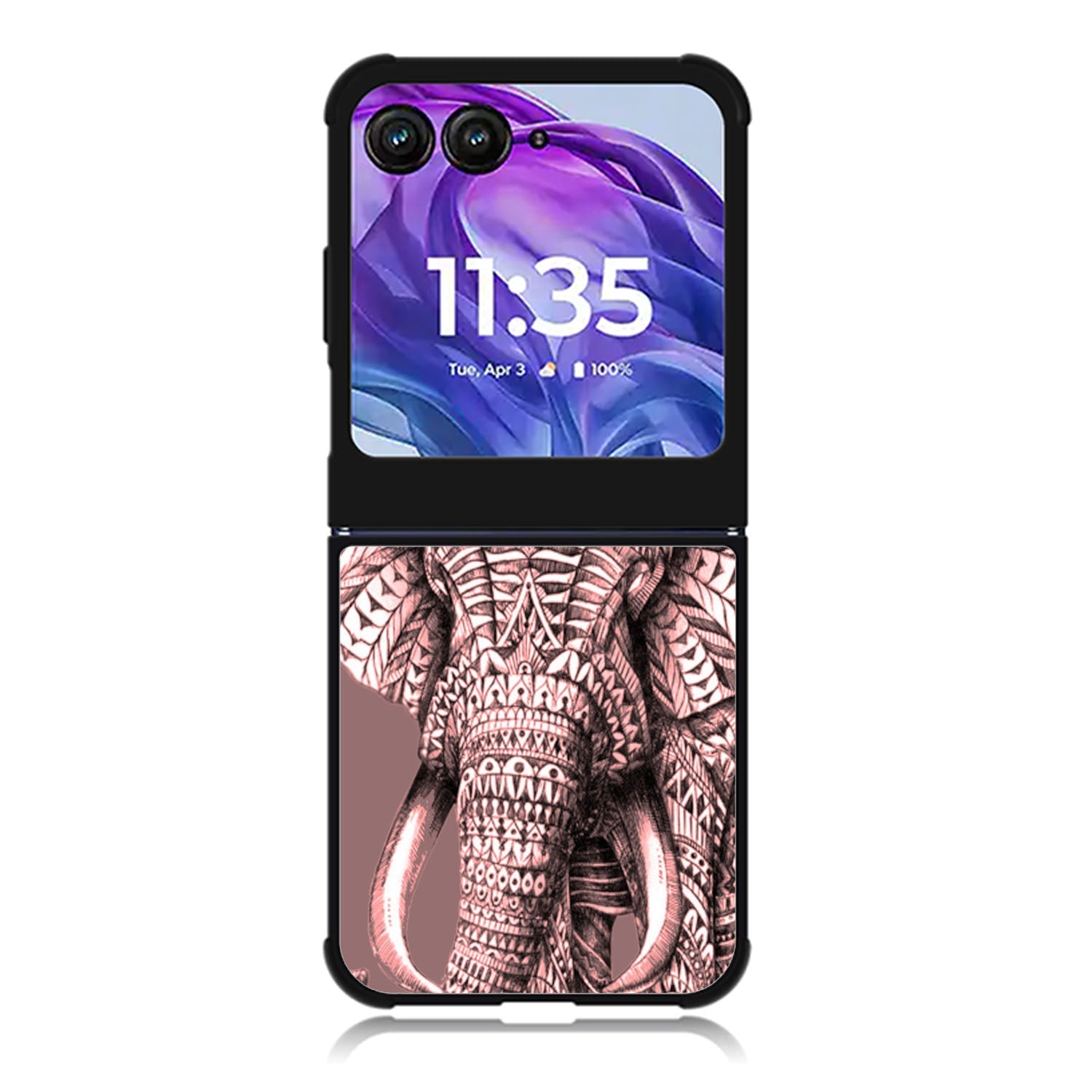 Aztec elephant Motorola Moto Razr 2024 , Moto Razr 50 Case FE3070