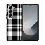 Black Plaid Case Samsung Galaxy Z Fold 6 5G BC3000