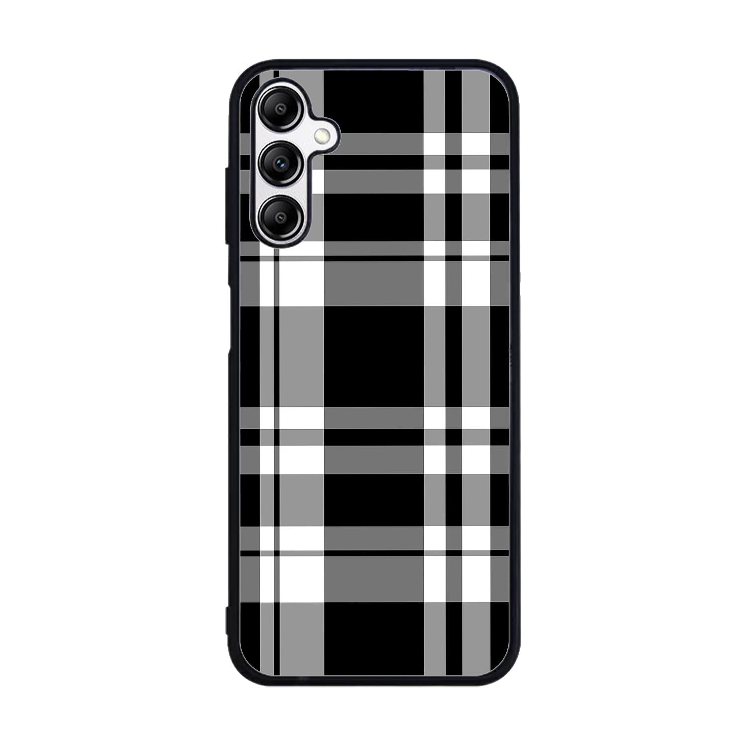 Black Plaid Case Samsung Galaxy A15 BC3000