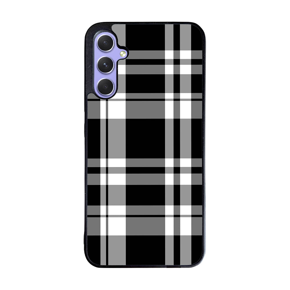 Black Plaid Case Samsung Galaxy A35 5G BC3000