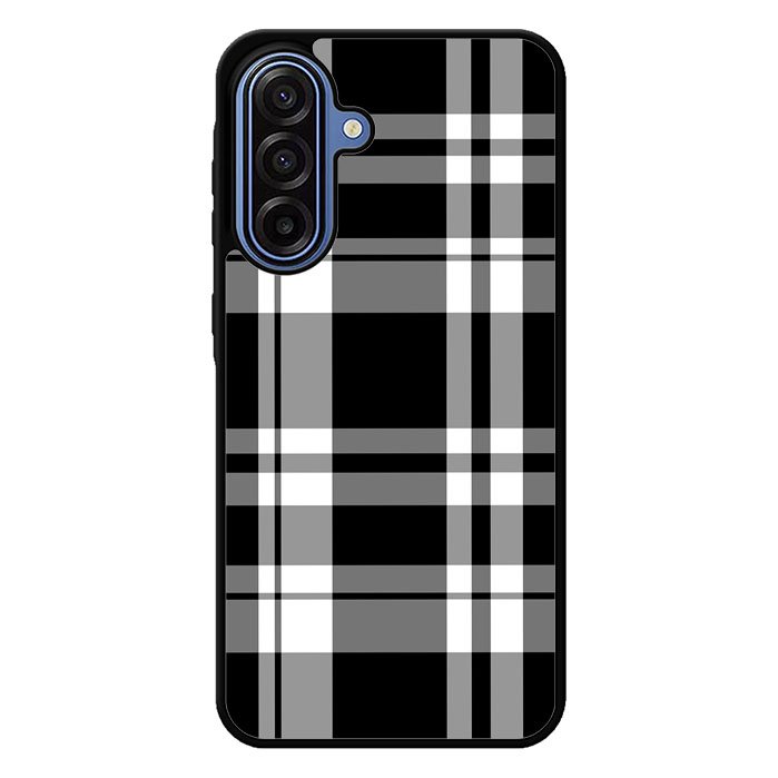 Black Plaid Samsung Galaxy A17 5G Case BC3000