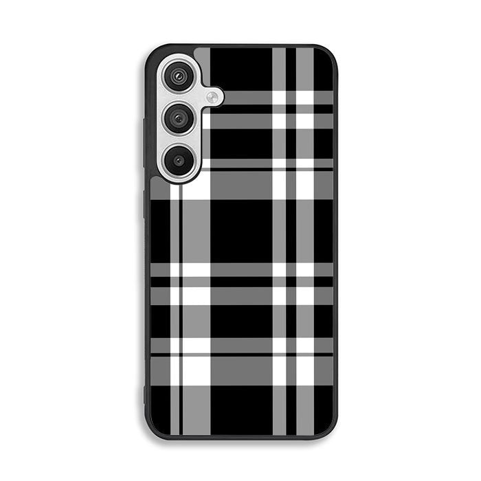 Black Plaid Samsung Galaxy A26 Case BC3000