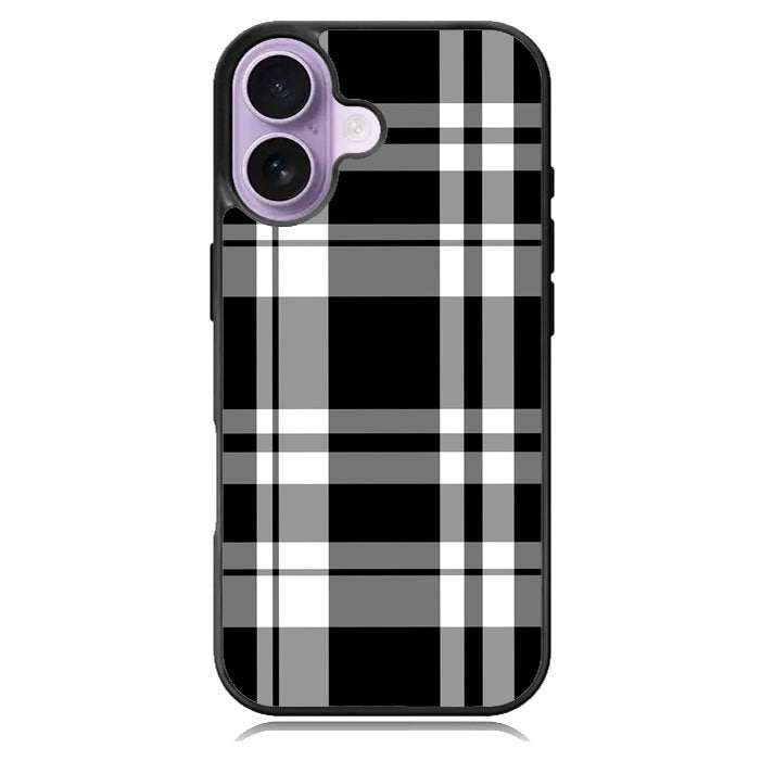 Black Plaid iPhone 17 Case BC3000