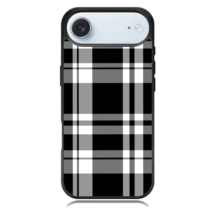 Black Plaid iPhone 17 Air Case BC3000