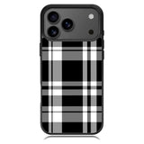 Black Plaid iPhone 17 Pro Max Case BC3000