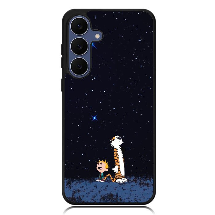 Calvin Hobbes Space Samsung Galaxy S25 FE Case BC3005