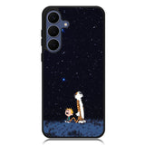 Calvin Hobbes Space Samsung Galaxy S25 FE Case BC3005