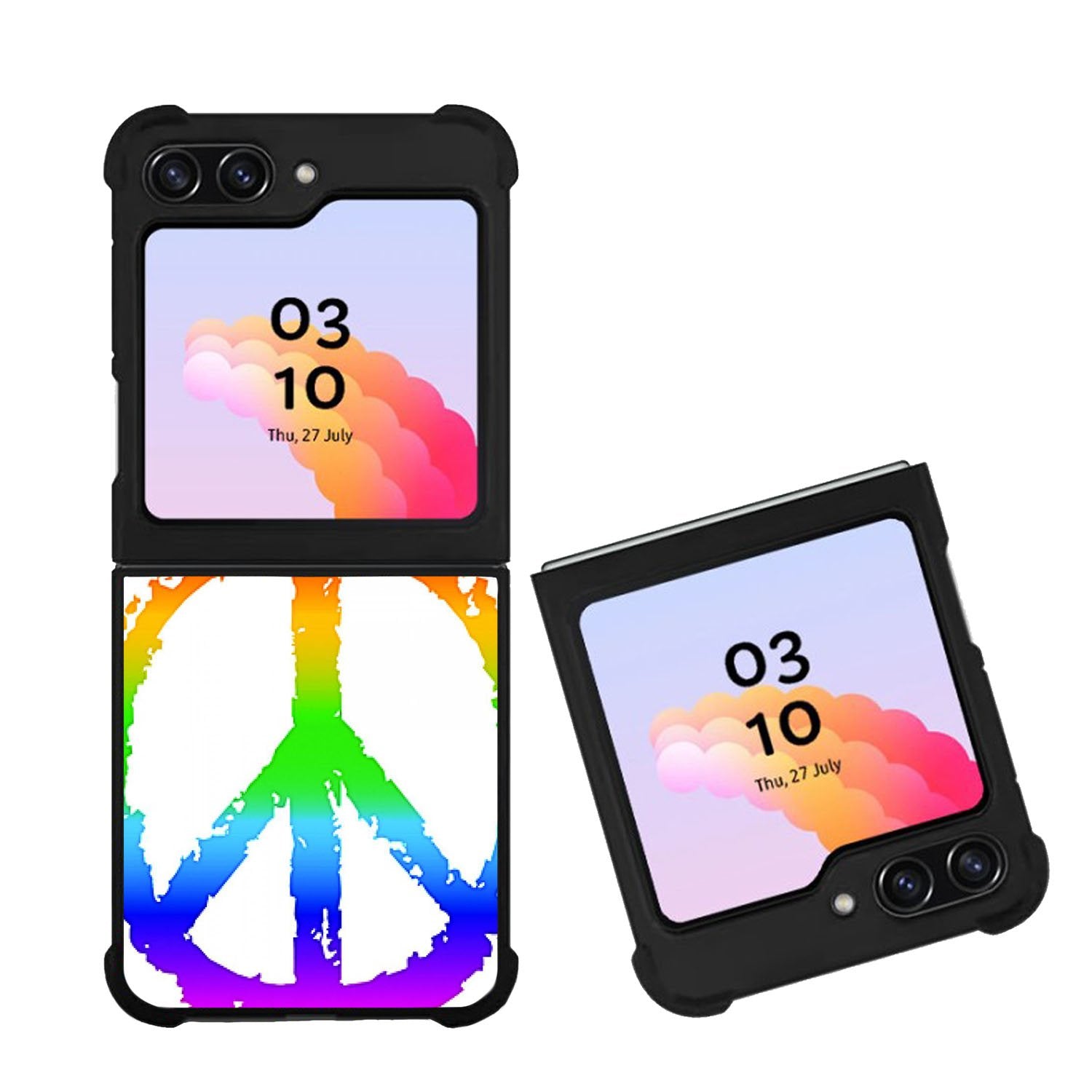 60S PEACE SIGN Case Samsung Galaxy Z Flip 5 5G BC3037