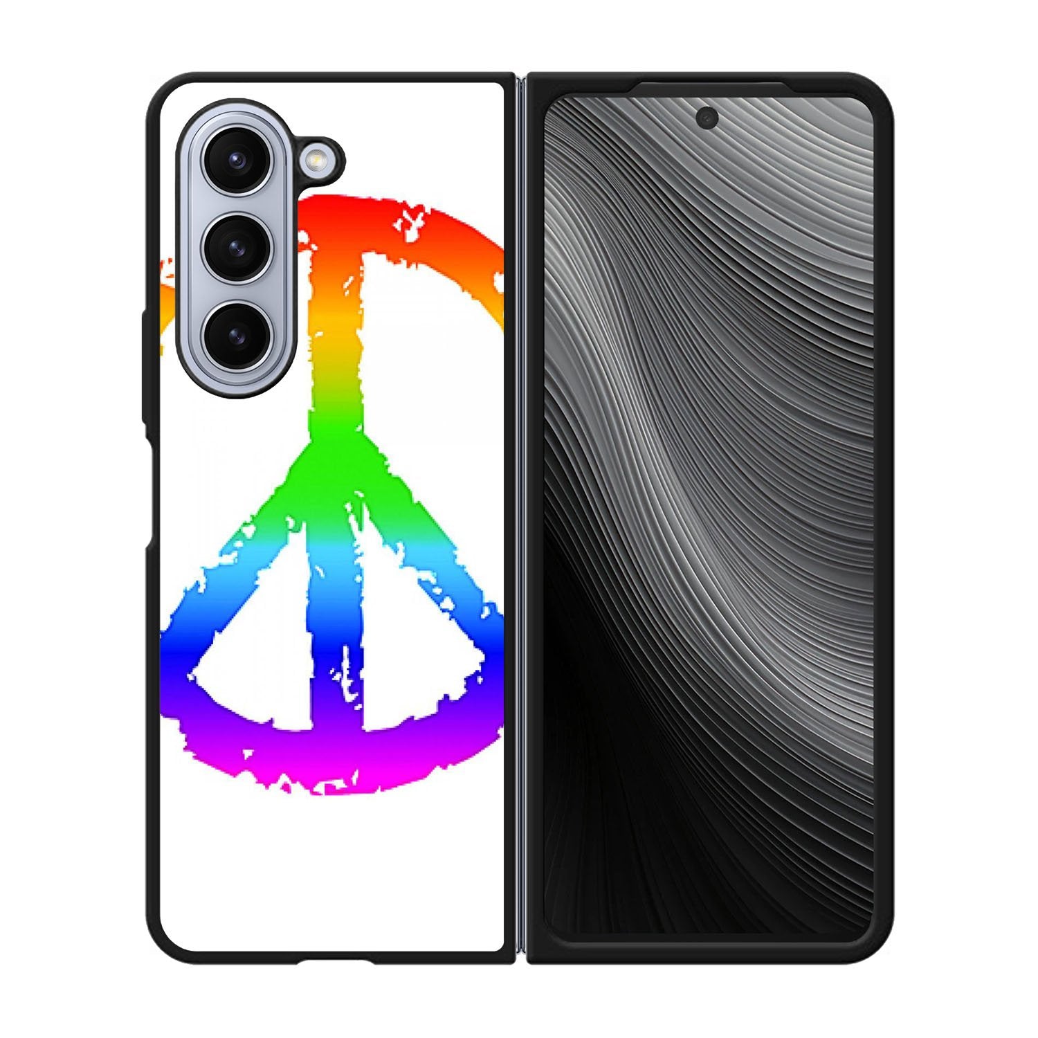 60S PEACE SIGN Case Samsung Galaxy z Fold 5 5G BC3037