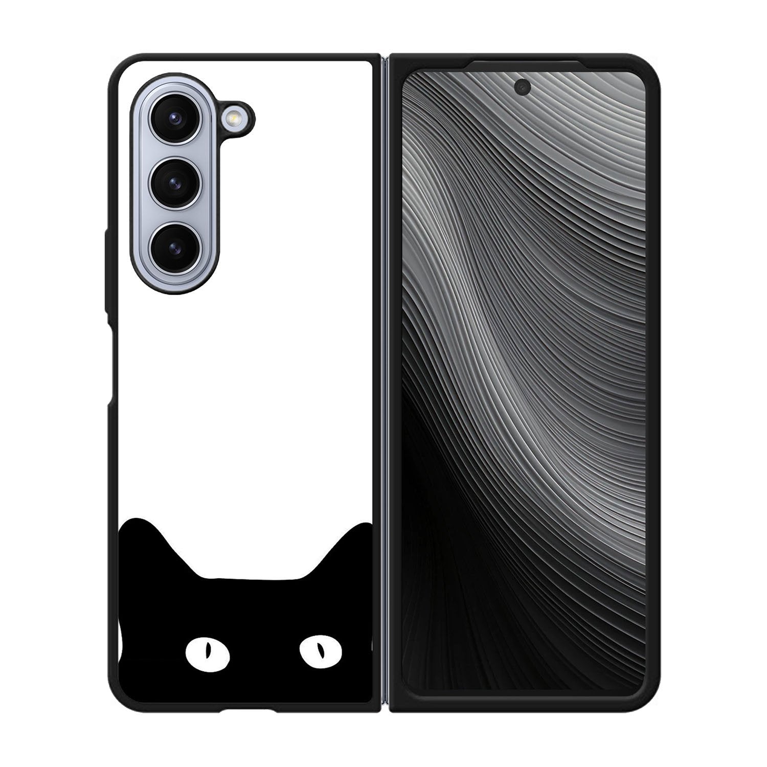 black cat Case Samsung Galaxy z Fold 5 5G BC2999