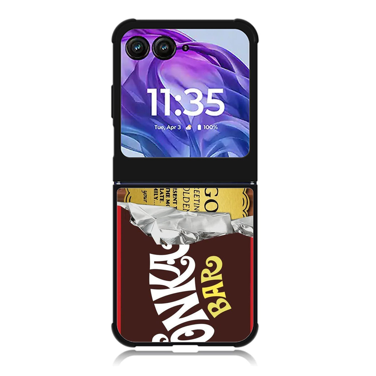 Wonka Bar Chocolate Motorola Moto Razr 2024 , Moto Razr 50 Case FE2948