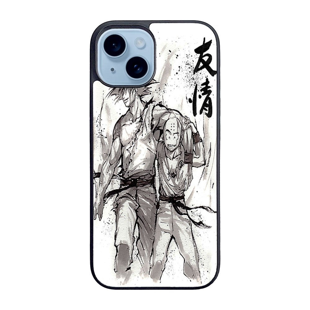 Dragon Ball Z Goku and Krillin Case iPhone 15 Plus BC3014