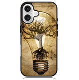 Abstract Tree In Light Bulb Case iPhone 16 BC3042
