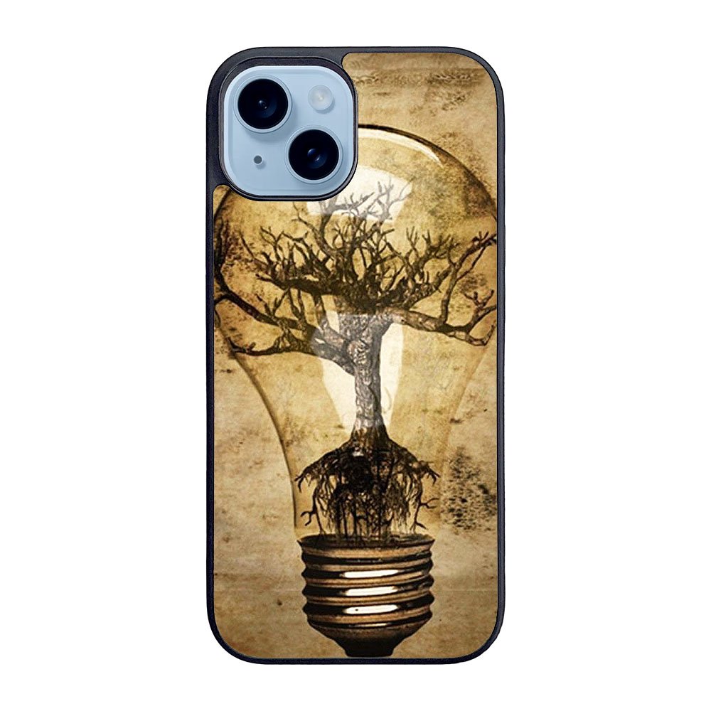 Abstract Tree In Light Bulb Case iPhone 15 BC3042