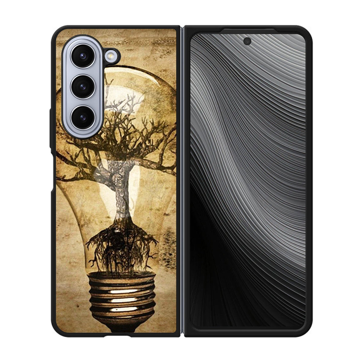 Abstract Tree In Light Bulb Case Samsung Galaxy z Fold 5 5G BC3042