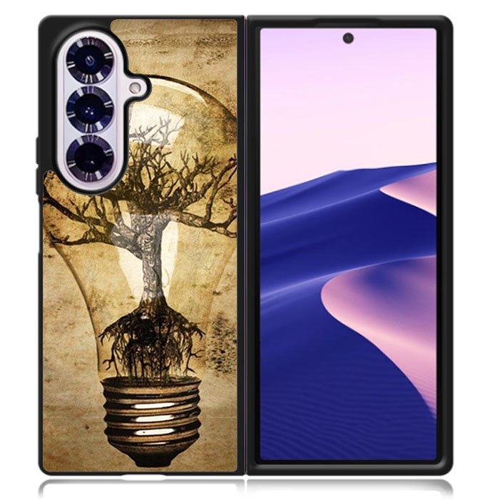 Abstract Tree In Light Bulb Samsung Galaxy Z Fold 7 5G Case BC3042