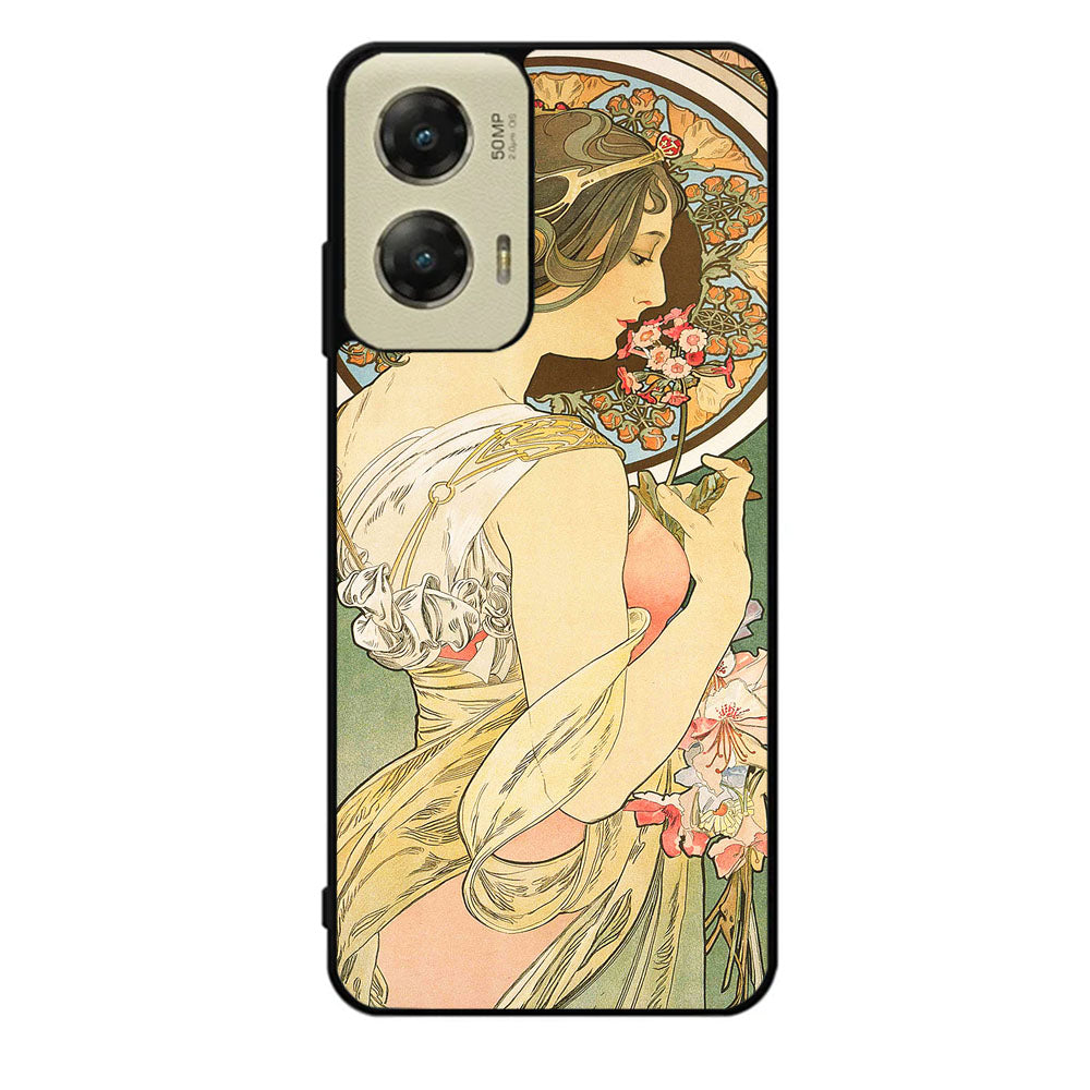 Alphonse Mucha Primrose Art Nouveau Case Motorola Moto G Stylus 2024 5G BC3052