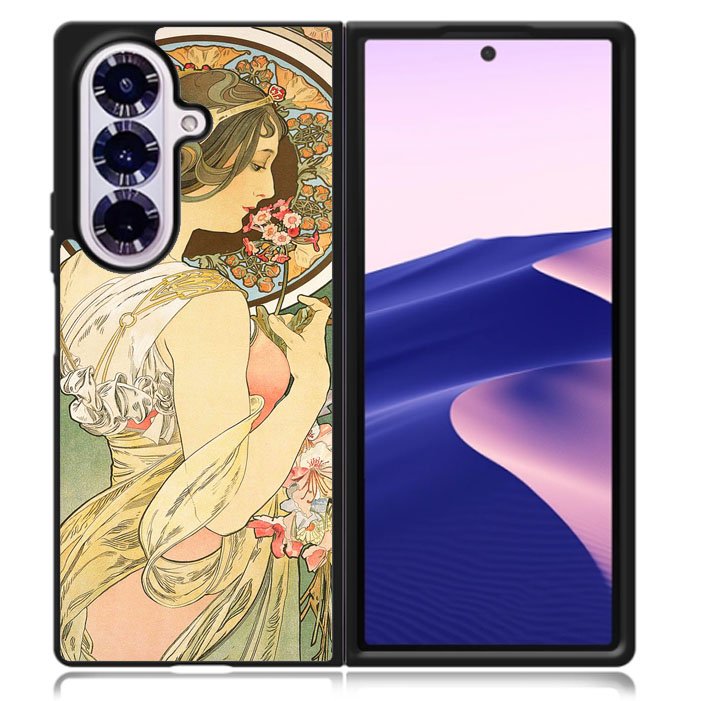 Alphonse Mucha Primrose Art Nouveau Samsung Galaxy Z Fold 7 5G Case BC3052