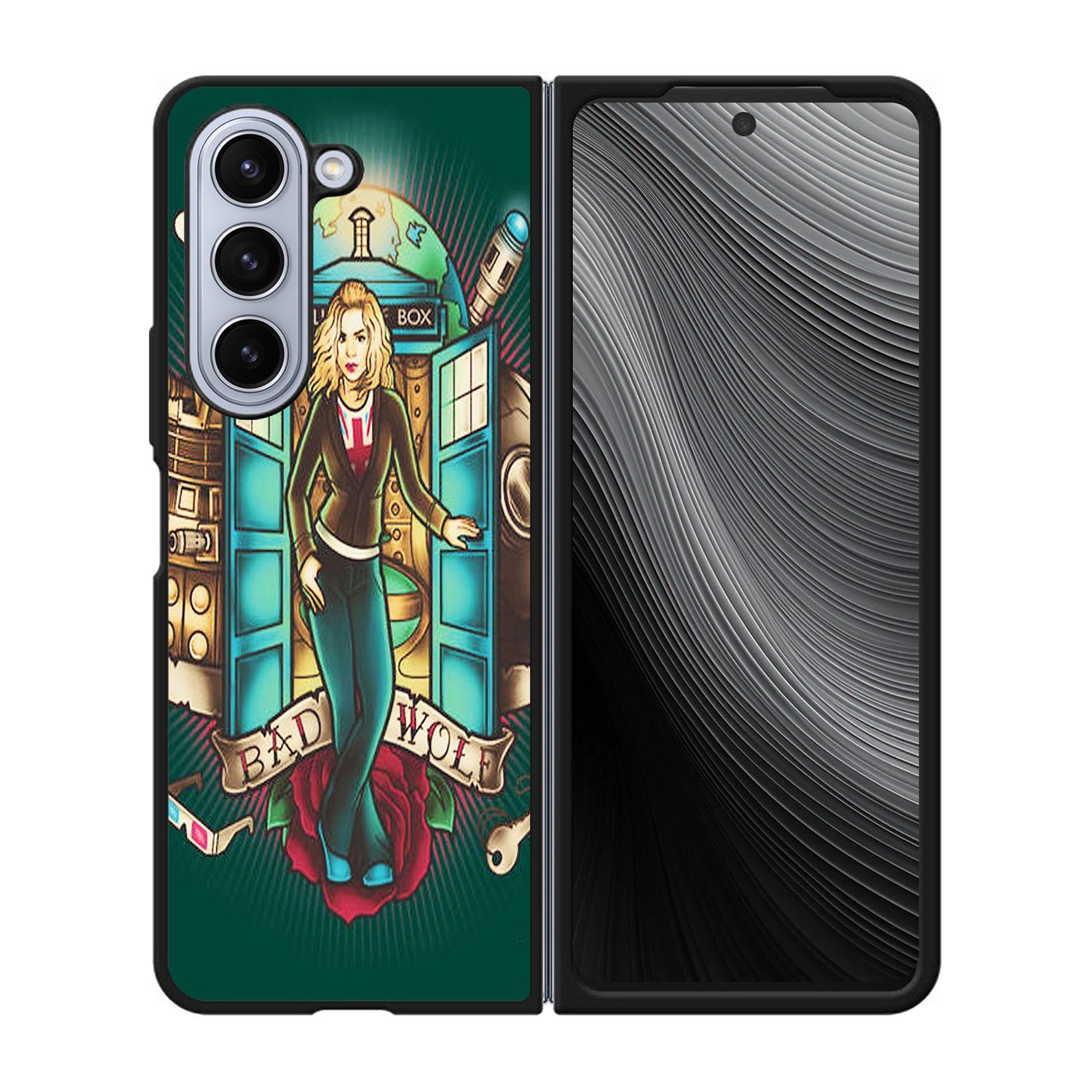 Bad Wolf Tardis Doctor Case Samsung Galaxy z Fold 5 5G BC3071