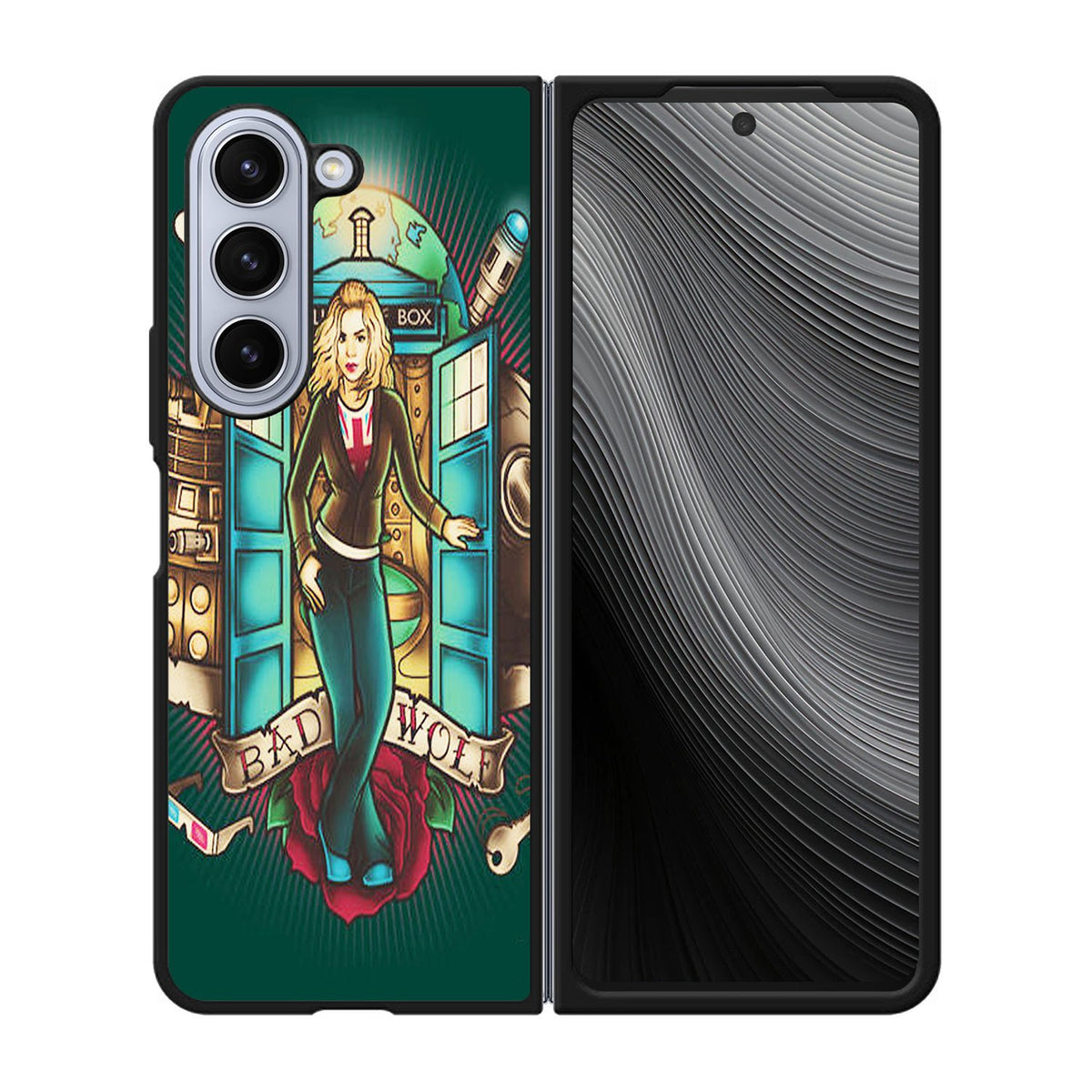 Bad Wolf Tardis Doctor Case Samsung Galaxy z Fold 5 5G BC3071