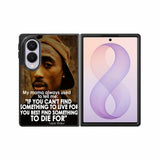 Tupac Quote Samsung Galaxy Z Fold 8 Case BC2954