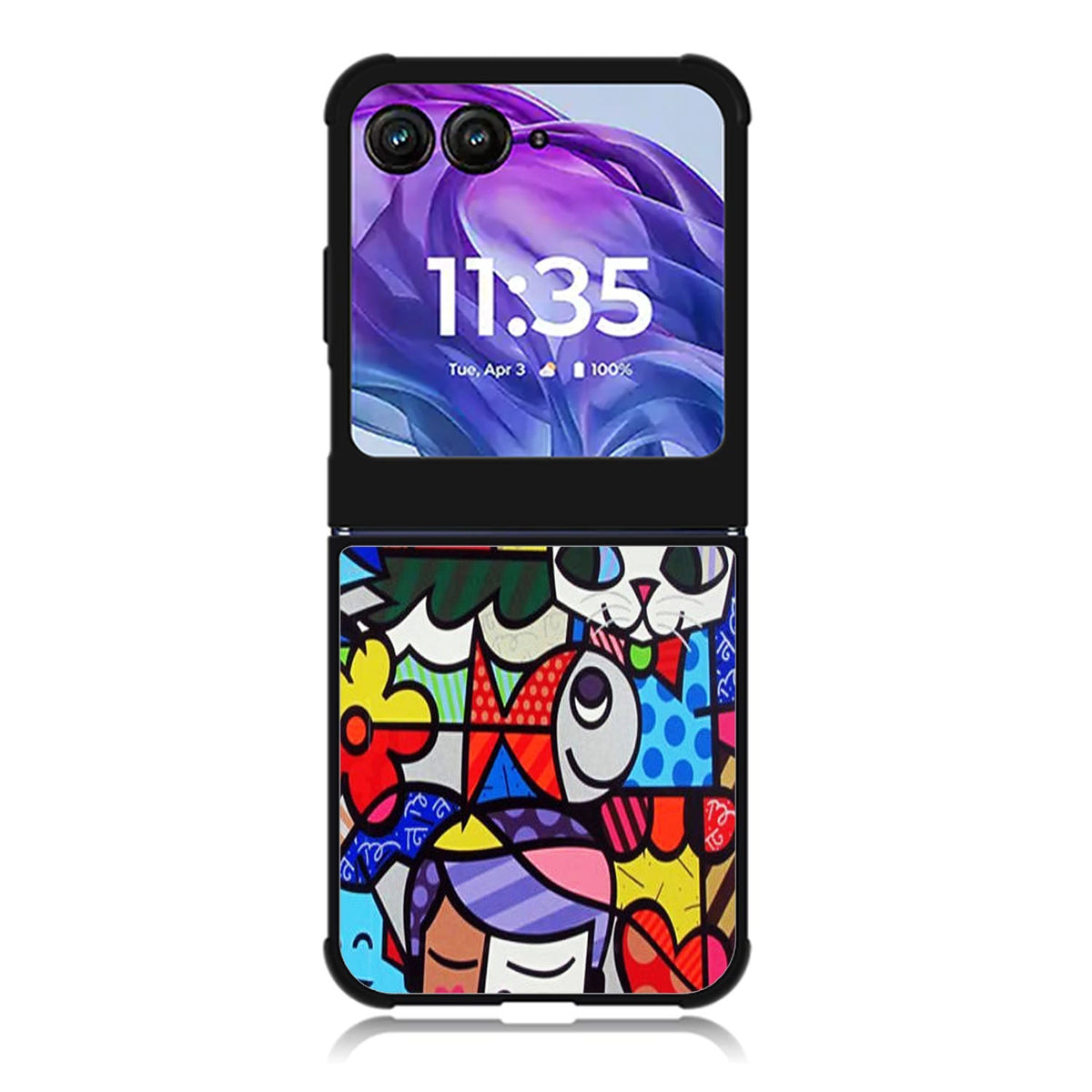 ARTWORK ROMERO BRITTO GARDEN Motorola Moto Razr 2024 , Moto Razr 50 Case FE3061
