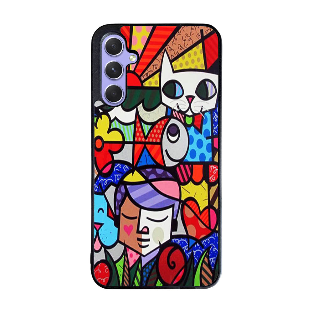 ARTWORK ROMERO BRITTO GARDEN Case Samsung Galaxy A55 5G BC3061