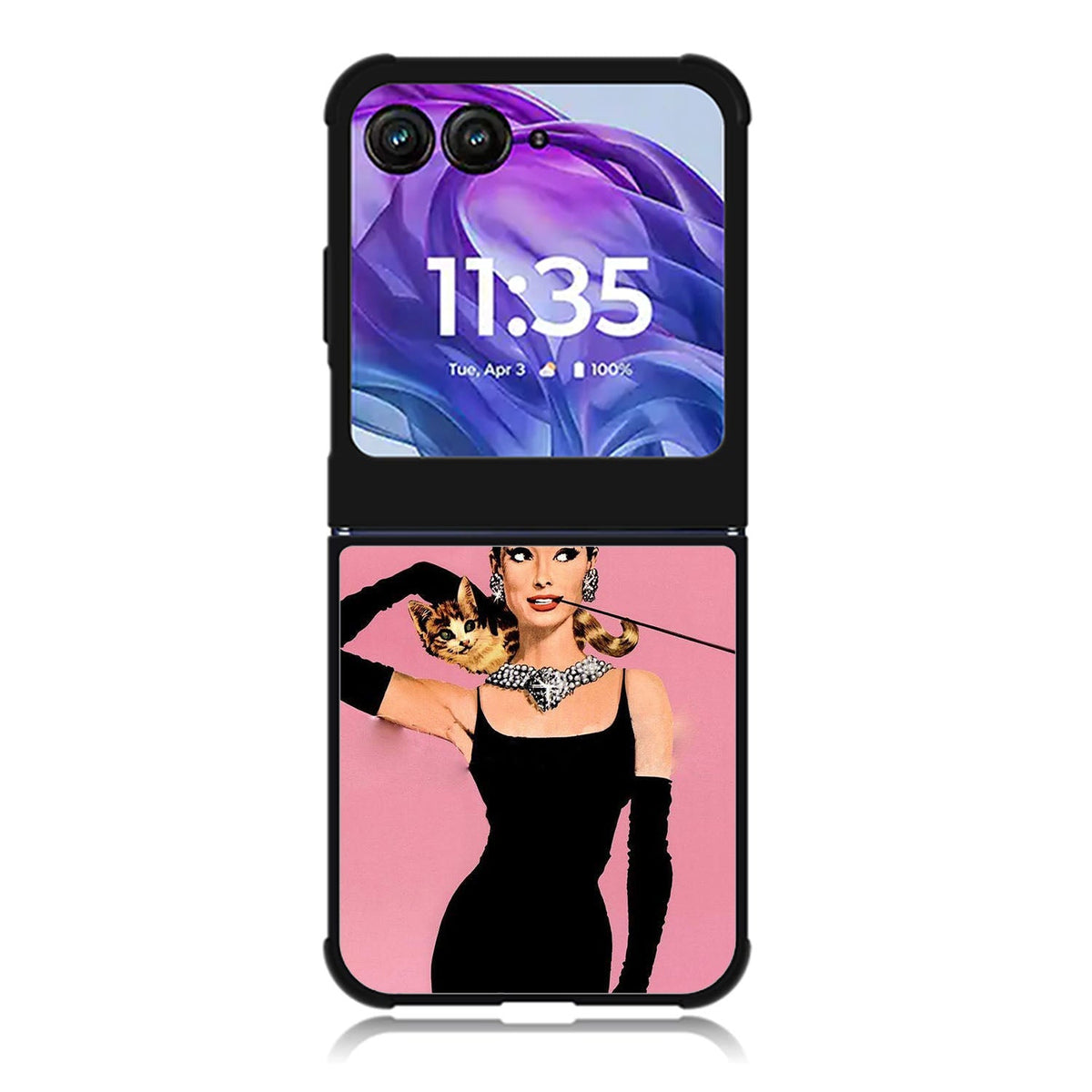 Audrey Hepburn Breakfast at Tiffanys Motorola Moto Razr 2024 , Moto Razr 50 Case FE3067