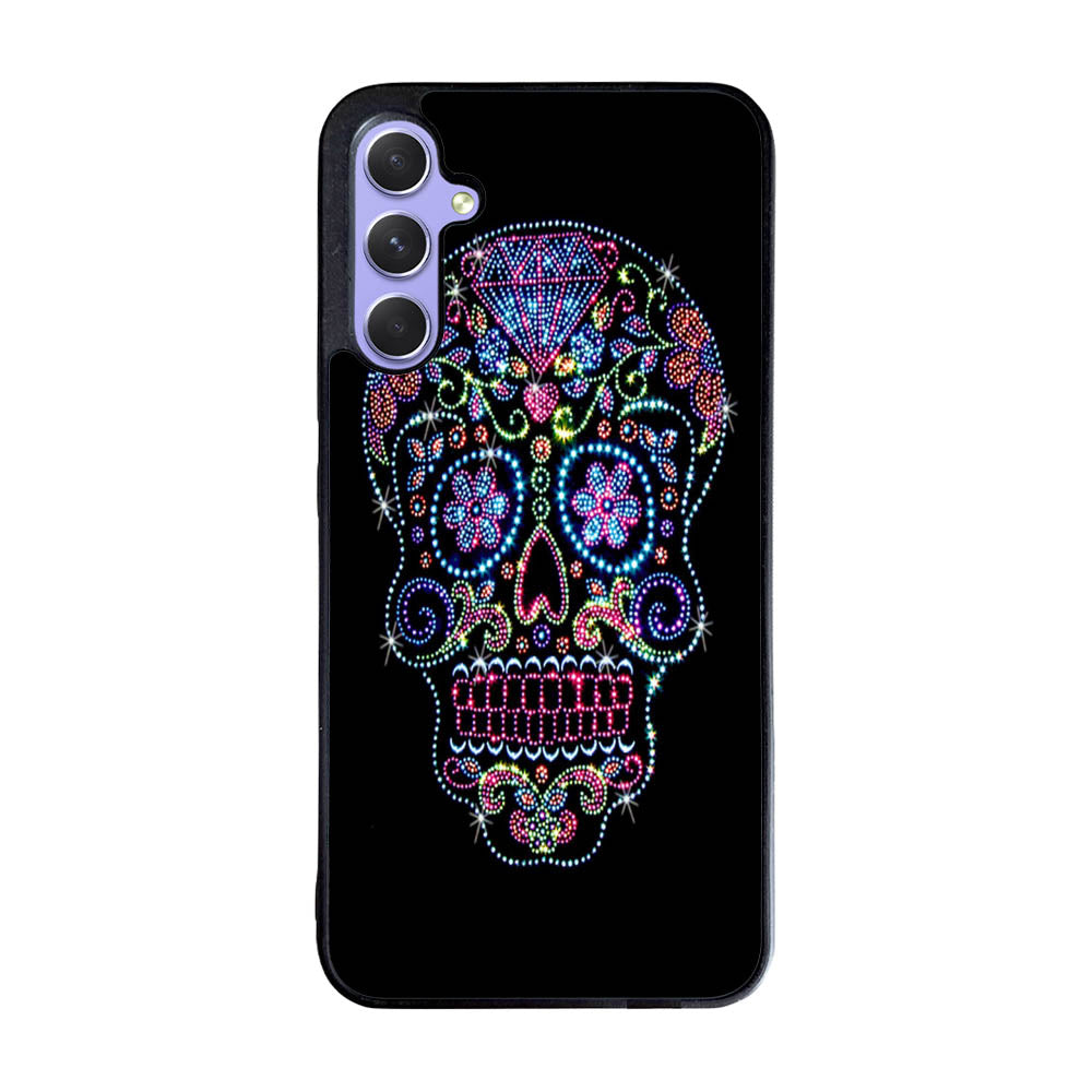 SUGAR SKULL CROW HONEY BIRD FLOWER Case Samsung Galaxy A55 5G BC2995