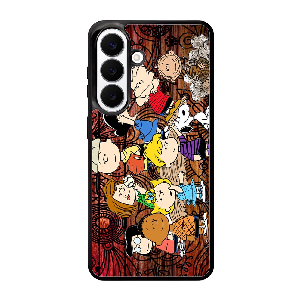 Peanuts In Background Wood Art Samsung Galaxy S26 Case BC2977