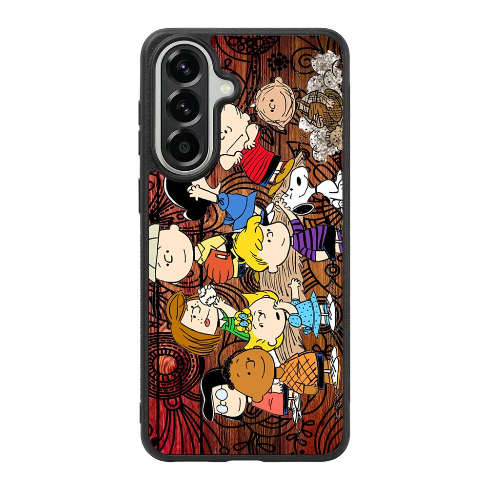Peanuts In Background Wood Art Samsung Galaxy A37 Case BC2977