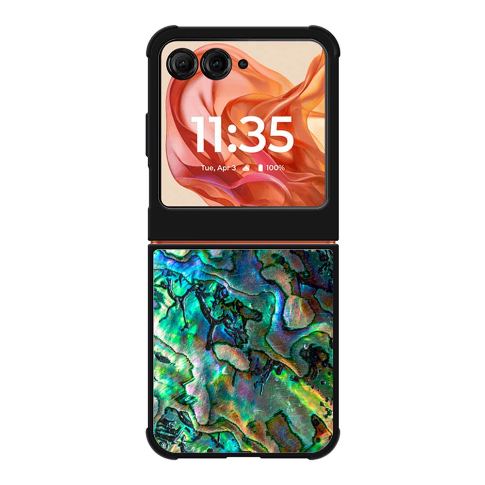 Luxury Blue Abalone Motorola Moto Razr 2025/2024 , Moto Razr 60/50 Case BC2865