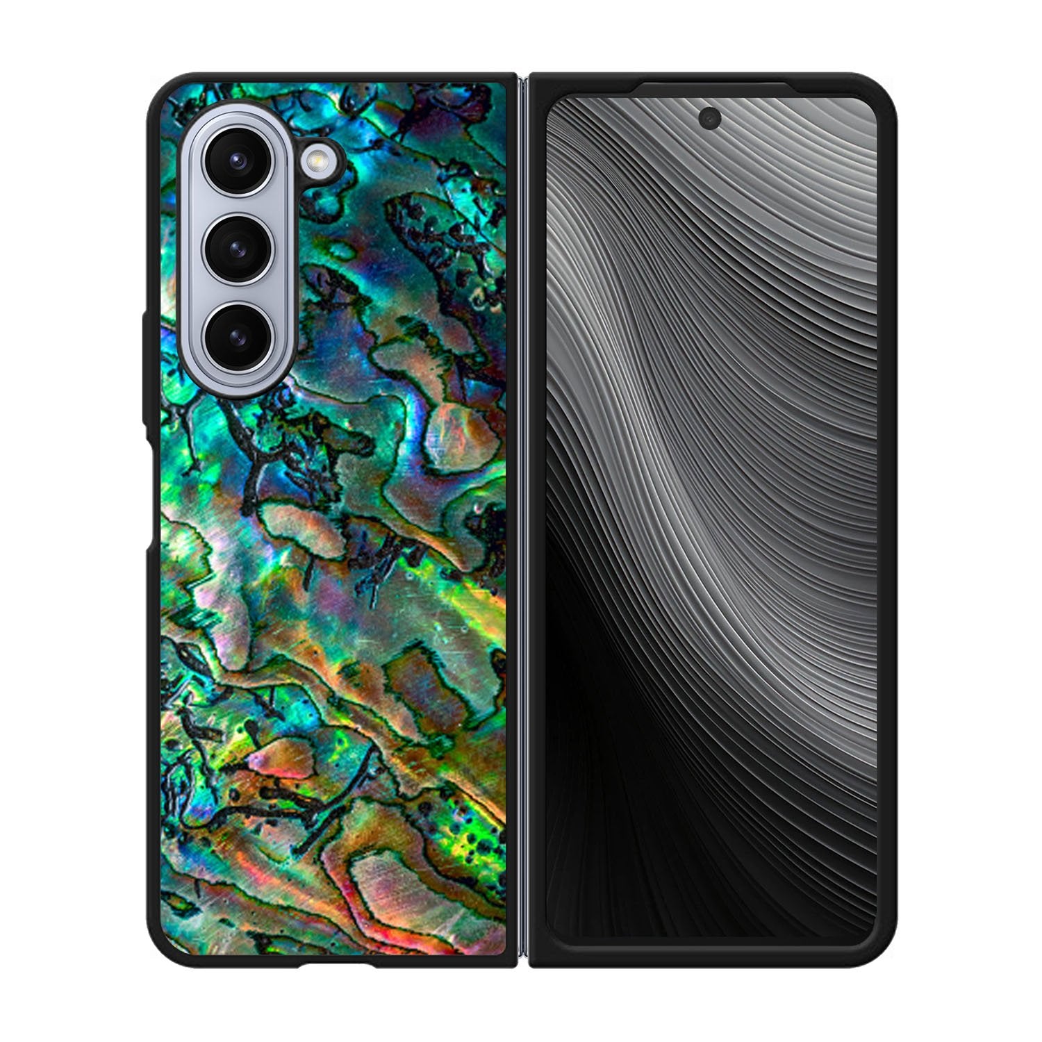 Luxury Blue Abalone Case Samsung Galaxy z Fold 5 5G BC2865