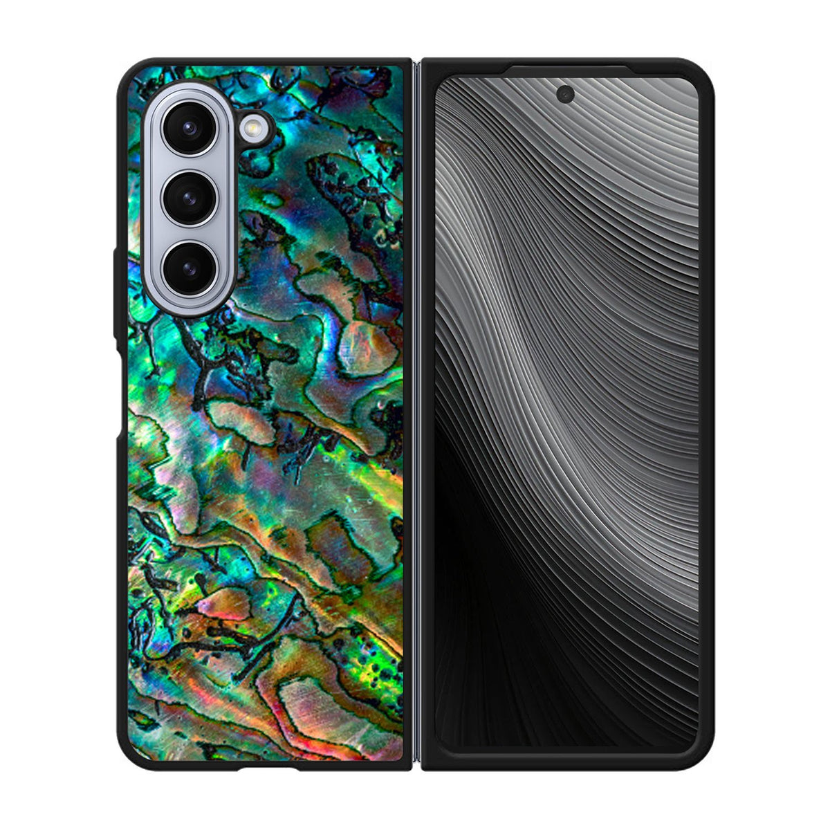 Luxury Blue Abalone Case Samsung Galaxy z Fold 5 5G BC2865