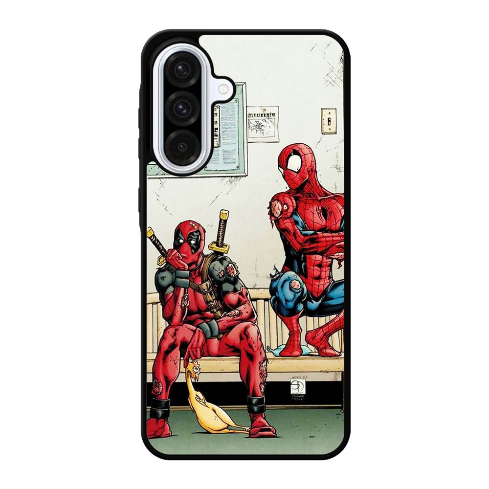Funny Spiderman and Deadpool Samsung Galaxy A56 Case FE0108