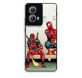 Funny Spiderman and Deadpool Motorola Moto Edge 2024 Case FE0108
