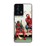 Funny Spiderman and Deadpool Motorola Moto G Power 5G 2024 Case FE7025